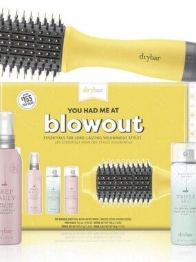 New Drybar Hairdryer Blowout Set 5 Pc Prime, Style, Texturize $240 Value GIFT